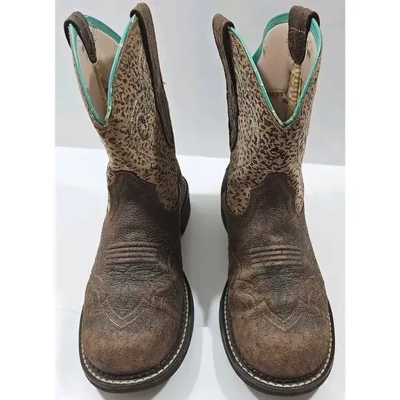 Ariat ~Woman Size 9B~ Brown Fatbaby Heritage Western Boots. - Picture 6 of 16